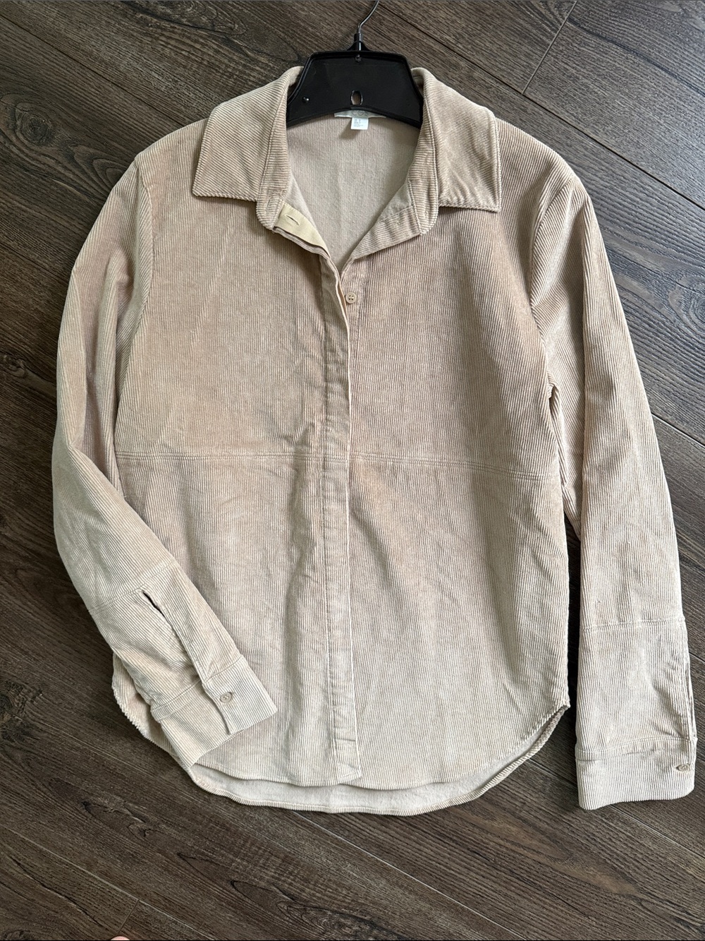 COS NWOT Women’s Classic Corduroy Button-Up Shirt Jacket in Beige Size 6